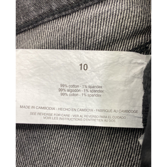 Jessica Simpson Cargo Jeans Women Size 10 High Rise Black Denim Wide Leg Pockets - Picture 4 of 13